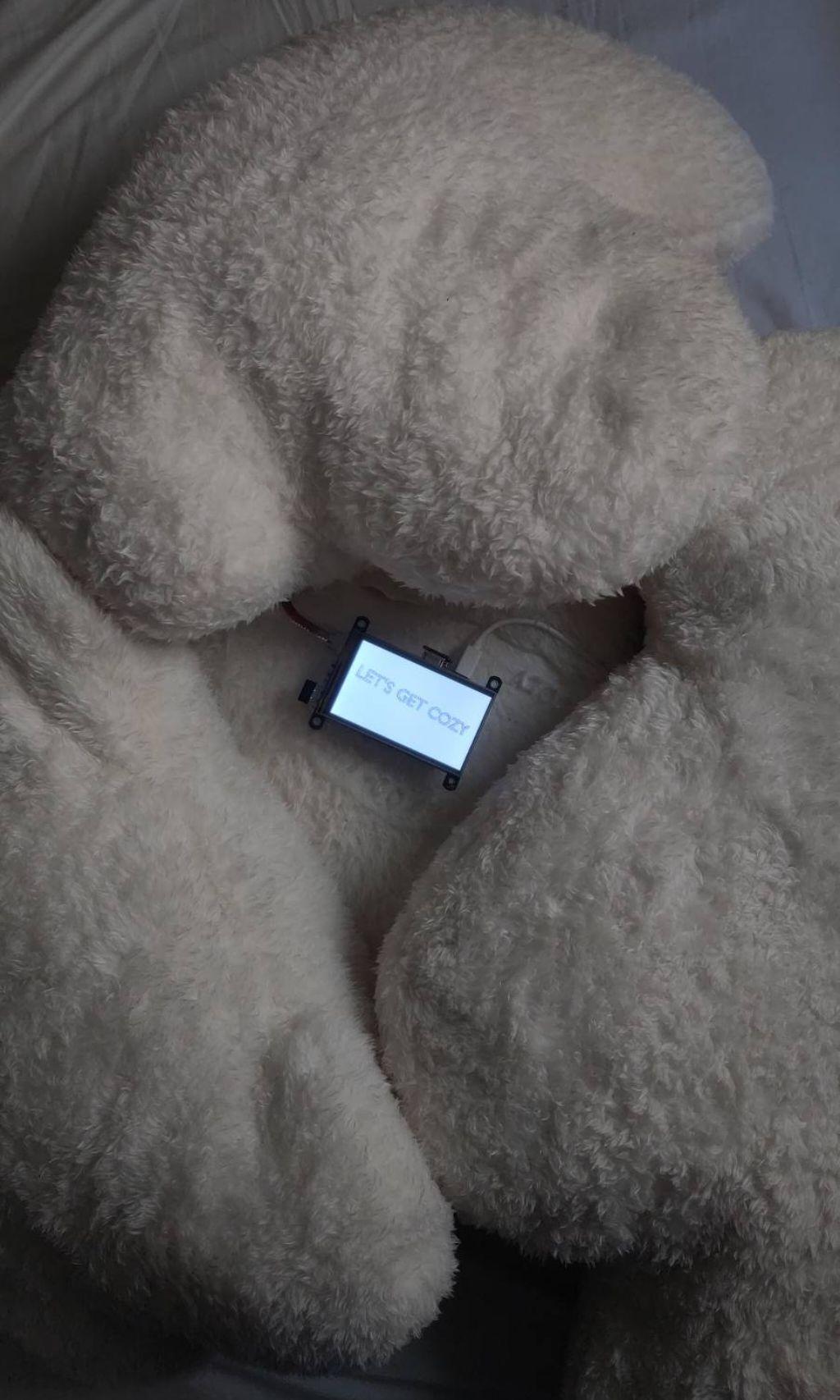 An Inviting pile of Cozy-Cloud Pillows with the server snuggled up in the middle. The cloud pillows being extra fluffy and making room for cozy crip network imaginaries.